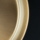 Gidget 15'' Pendant - Matte Black - Vibrant Gold Finish Detail (GID-4015-MK-VG)