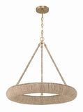 Oakley 24'' Integrated LED Chandelier in Soft Gold - Front View (OAK-7536-SG)