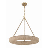 Oakley 24'' Integrated LED Chandelier in Soft Gold - Front View (OAK-7536-SG)