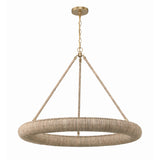 Oakley 32'' Integrated LED Chandelier in Soft Gold - Front View (OAK-7538-SG)