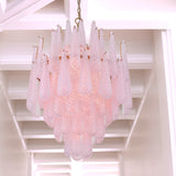 Ollie 26.25'' Chandelier in Aged Brass - Lifestyle View (OLL-6006-AG-BH)