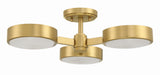 Orson 22.5'' Semi Flush Mount in Modern Gold - Additional View (ORS-733-MG-ST)