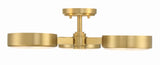 Orson 22.5'' Semi Flush Mount in Modern Gold - Additional View (ORS-733-MG-ST)