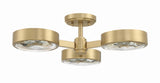 Orson 22.5'' Semi Flush Mount in Modern Gold - Additional View (ORS-733-MG)