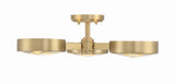 Orson 22.5'' Semi Flush Mount in Modern Gold - Additional View (ORS-733-MG)