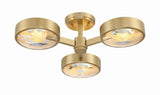 Orson 22.5'' Semi Flush Mount in Modern Gold - Additional View (ORS-733-MG)