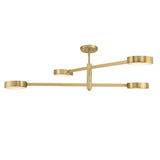 Orson 54'' Semi Flush Mount in Modern Gold - Front View (ORS-734-MG-ST_CEILING)