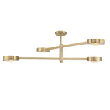 Orson 54'' Semi Flush Mount in Modern Gold - Front View (ORS-734-MG_CEILING)