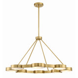Orson 38.5'' Chandelier in Modern Gold - Front View (ORS-738-MG-ST)