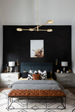 Orson 38.5'' Chandelier in Modern Gold - Lifestyle View (ORS-738-MG)