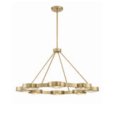 Orson 38.5'' Chandelier in Modern Gold - Front View (ORS-738-MG)