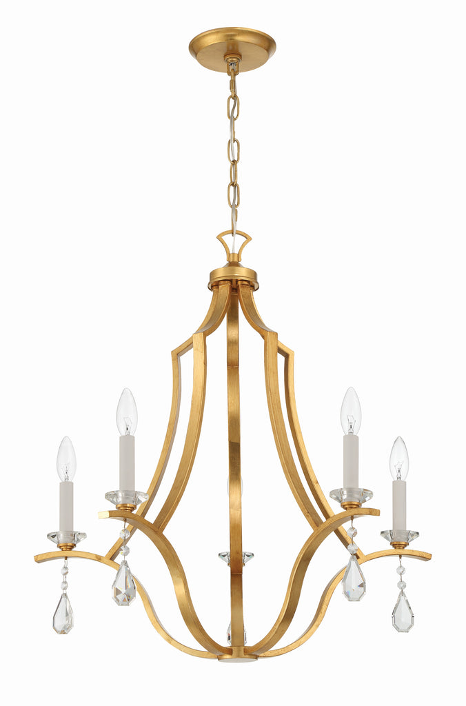 Perry 5 Light Chandelier – Crystorama Perry 5 Light Chandelier – Crystorama