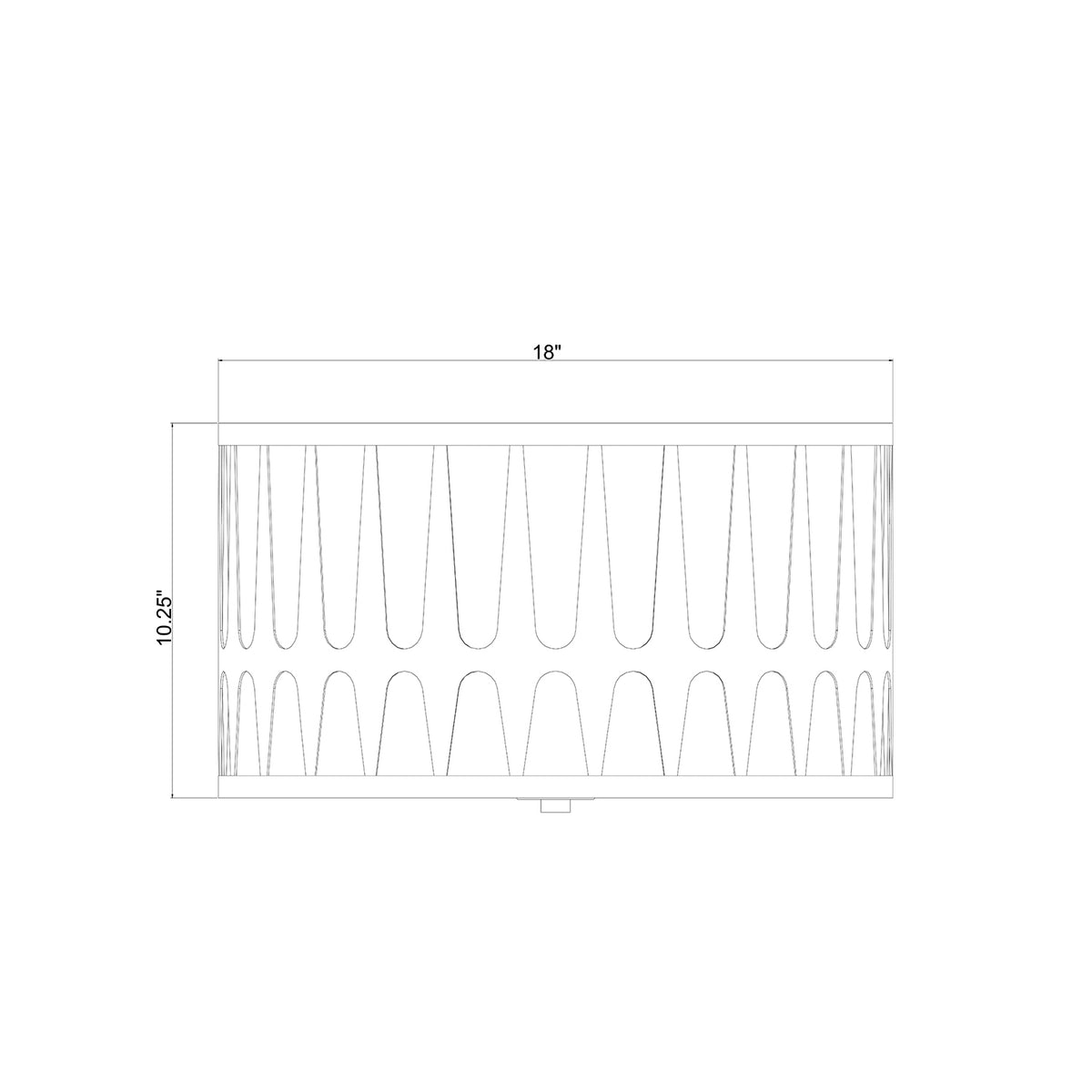 Royston 18'' Flush Mount dimensions