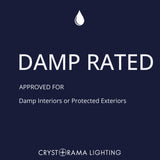 Traditional Crystal 22'' Chandelier - Damp Rated Certification (1005-PB-CL-MWP)