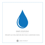 Hayes 23.5'' Bathroom Vanity - Damp Rated Certification (HAY-1413-PN)