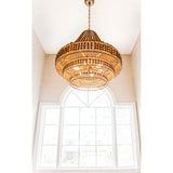 Silas 30'' Chandelier in Burnished Silver - Lifestyle View (SIL-B6008-BS)