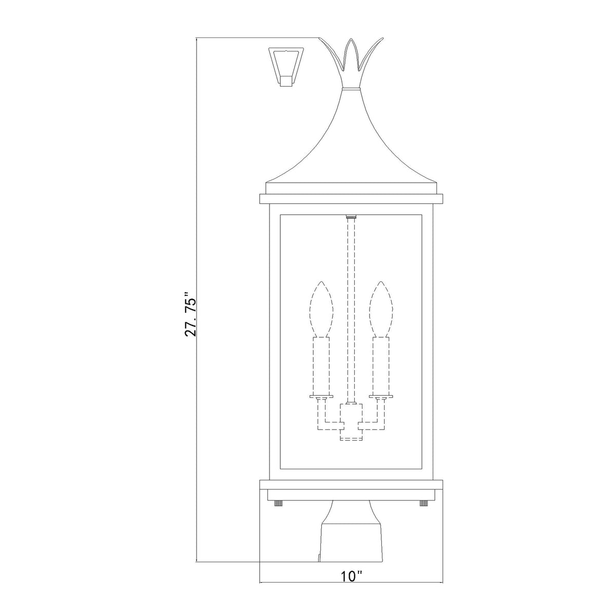 Simpson 10'' Outdoor Post dimensions