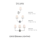 Sylvan 6'' Sconce in Polished Chrome - Collection View (2441-OP-CH)
