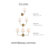 Sylvan 6'' Sconce in Vibrant Gold - Collection View (2441-OP-VG)