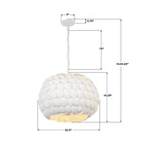 Talia 20.5'' Chandelier - Dimensions Diagram (TAL-9404-MT)