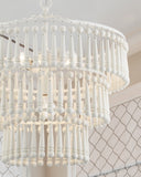 Tiana 20.5'' Chandelier in Matte White - Lifestyle View (TIA-7103-MT)