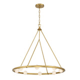 Terrell 29.5'' LED Chandelier in Luxe Gold - Front View (TRL-2805-LG)