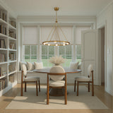 Terrell 29.5'' LED Chandelier in Luxe Gold - Lifestyle View (TRL-2805-LG)