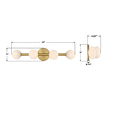Terrell 24'' LED Bathroom Vanity - Dimensions Diagram (TRL-2811-LG)
