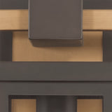 Lendel 8'' Outdoor Sconce - Twilight Bronze - Textured Gold Finish Detail (LDL-902-TZ-TG)