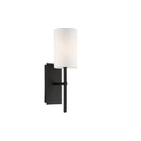 Veronica 5'' Sconce in Black Forged - Front View (VER-241-BF)