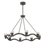 Vance 39'' Integrated LED Chandelier in Bronze Noir - Additional View (VNC-6508-NB)