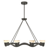 Vance 39'' Integrated LED Chandelier in Bronze Noir - Additional View (VNC-6508-NB)