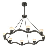Vance 39'' Integrated LED Chandelier in Bronze Noir - Additional View (VNC-6508-NB)