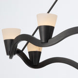 Vance 39'' Integrated LED Chandelier in Bronze Noir - Additional View (VNC-6508-NB)