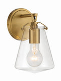 Voss 5.75'' Sconce in Luxe Gold - Front View (VSS-7001-LG)