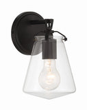 Voss 5.75'' Sconce in Matte Black - Front View (VSS-7001-MK)