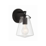 Voss 5.75'' Sconce in Matte Black - Front View (VSS-7001-MK)