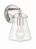 Voss 5.75'' Sconce in Polished Nickel - Front View (VSS-7001-PN)