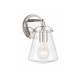 Voss 5.75'' Sconce in Polished Nickel - Front View (VSS-7001-PN)