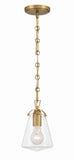 Voss 5.75'' Pendant in Luxe Gold - Front View (VSS-7002-LG)