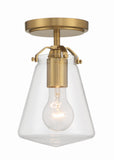 Voss 5.75'' Semi Flush Mount in Luxe Gold - Front View (VSS-7002-LG_CEILING)