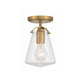 Voss 5.75'' Semi Flush Mount in Luxe Gold - Front View (VSS-7002-LG_CEILING)