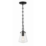 Voss 5.75'' Pendant in Matte Black - Front View (VSS-7002-MK)