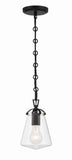 Voss 5.75'' Pendant in Matte Black - Front View (VSS-7002-MK)