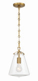 Voss 8.25'' Pendant in Luxe Gold - Front View (VSS-7003-LG)