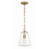 Voss 8.25'' Pendant in Luxe Gold - Front View (VSS-7003-LG)