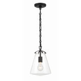 Voss 8.25'' Pendant in Matte Black - Front View (VSS-7003-MK)