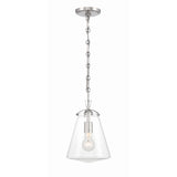Voss 8.25'' Pendant in Polished Nickel - Front View (VSS-7003-PN)