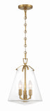 Voss 11'' Pendant in Luxe Gold - Front View (VSS-7004-LG)