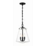 Voss 11'' Pendant in Matte Black - Front View (VSS-7004-MK)